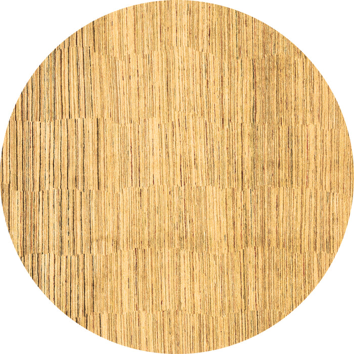 Round Solid Brown Modern Rug, abs1377brn