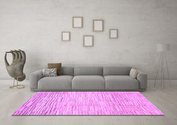 Machine Washable Solid Purple Modern Area Rugs in a Living Room, wshabs1377pur