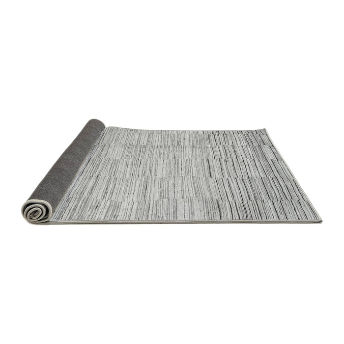 Sideview of Solid Gray Modern Rug, abs1377gry