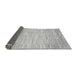 Sideview of Solid Gray Modern Rug, abs1377gry