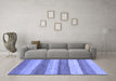 Machine Washable Abstract Blue Modern Rug in a Living Room, wshabs1379blu