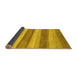 Sideview of Abstract Yellow Modern Rug, abs1379yw