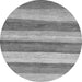 Round Machine Washable Abstract Gray Modern Rug, wshabs1379gry