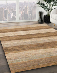 Abstract Brown Modern Rug, abs1379