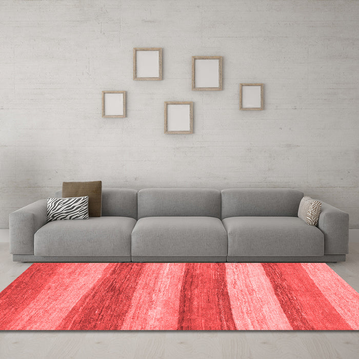 Modern Red Washable Rugs