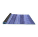 Sideview of Abstract Blue Modern Rug, abs1379blu