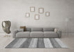 Machine Washable Abstract Gray Modern Rug in a Living Room,, wshabs1379gry