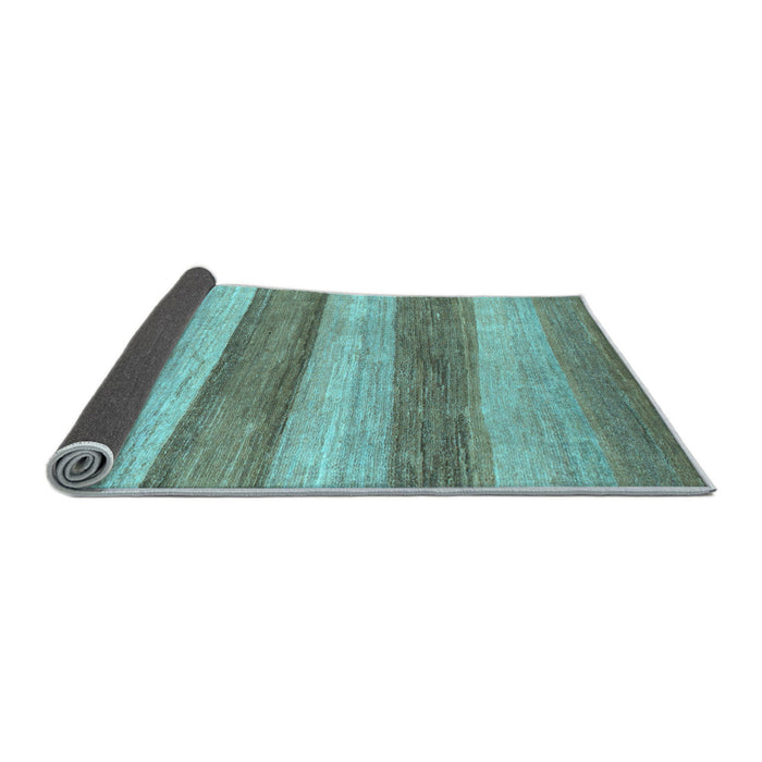 Sideview of Abstract Light Blue Modern Rug, abs1379lblu