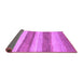 Sideview of Abstract Purple Modern Rug, abs1379pur