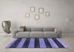 Machine Washable Abstract Blue Modern Rug in a Living Room, wshabs137blu