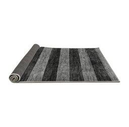 Sideview of Abstract Gray Modern Rug, abs137gry