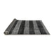 Sideview of Abstract Gray Modern Rug, abs137gry