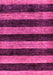 Machine Washable Abstract Pink Modern Rug, wshabs137pnk