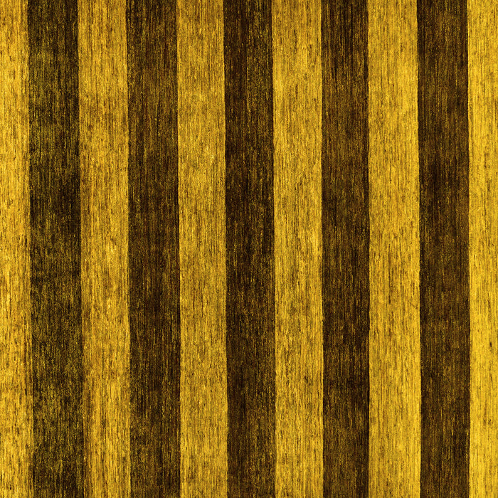 Square Machine Washable Abstract Yellow Modern Rug, wshabs137yw