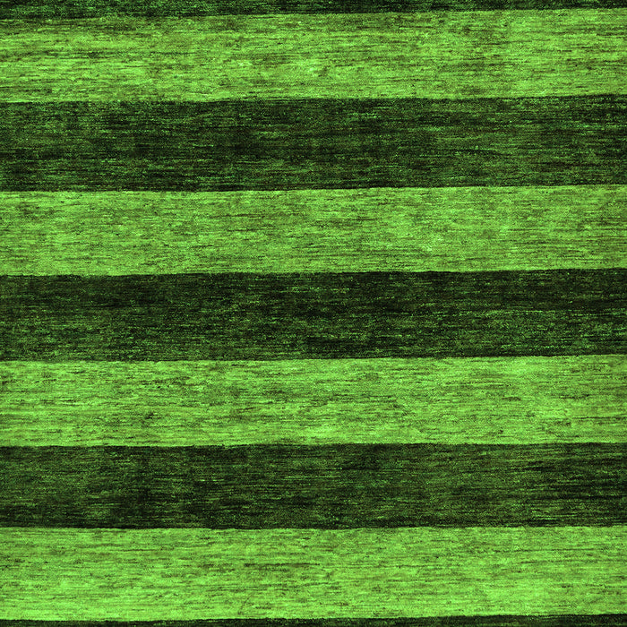 Machine Washable Abstract Green Modern Area Rugs, wshabs137grn