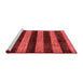 Modern Red Washable Rugs