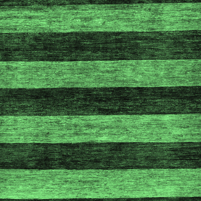 Machine Washable Abstract Emerald Green Modern Area Rugs, wshabs137emgrn