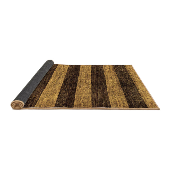Sideview of Abstract Brown Modern Rug, abs137brn