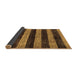 Sideview of Abstract Brown Modern Rug, abs137brn