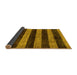 Sideview of Abstract Yellow Modern Rug, abs137yw