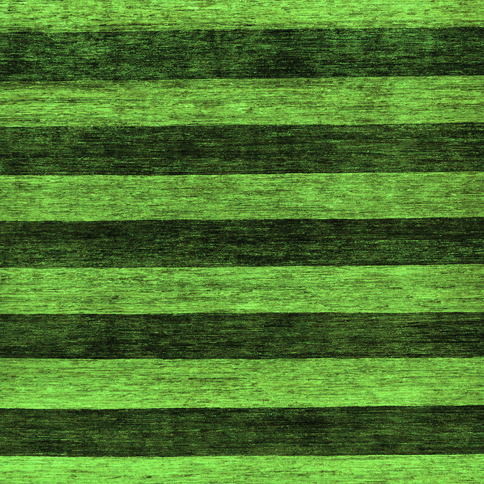 Square Abstract Green Modern Rug, abs137grn