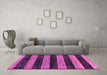 Machine Washable Abstract Purple Modern Area Rugs in a Living Room, wshabs137pur