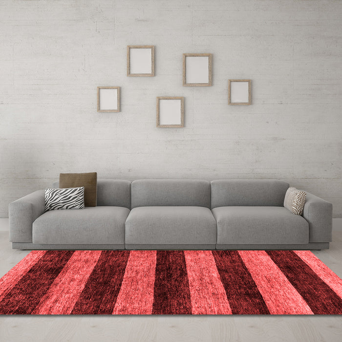 Modern Red Washable Rugs