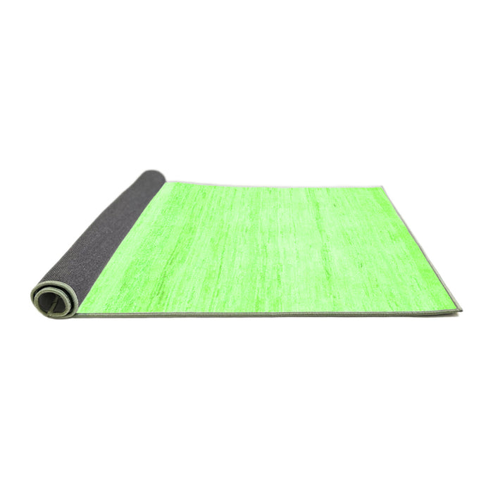 Sideview of Solid Green Modern Rug, abs1380grn