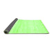 Sideview of Solid Green Modern Rug, abs1380grn