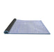 Sideview of Solid Blue Modern Rug, abs1380blu