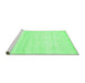 Sideview of Machine Washable Solid Emerald Green Modern Area Rugs, wshabs1380emgrn