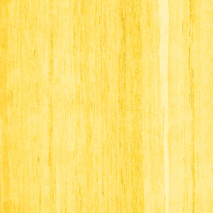 Square Machine Washable Solid Yellow Modern Rug, wshabs1380yw