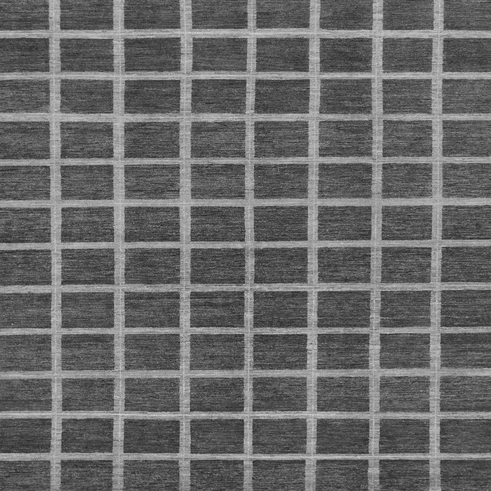 Square Checkered Gray Modern Rug, abs1381gry