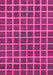 Machine Washable Checkered Pink Modern Rug, wshabs1381pnk