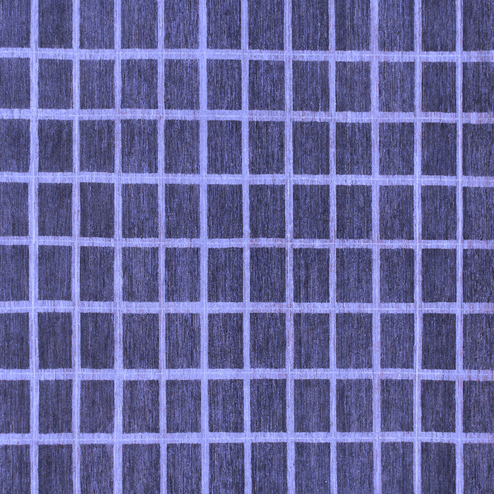 Square Machine Washable Checkered Blue Modern Rug, wshabs1381blu