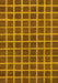 Machine Washable Checkered Yellow Modern Rug, wshabs1381yw