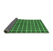 Sideview of Checkered Emerald Green Modern Rug, abs1381emgrn