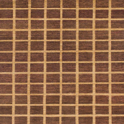 Square Machine Washable Abstract Orange Rug, wshabs1381