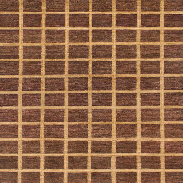 Square Machine Washable Abstract Orange Rug, wshabs1381