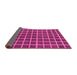 Sideview of Checkered Pink Modern Rug, abs1381pnk