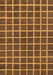 Machine Washable Checkered Brown Modern Rug, wshabs1381brn
