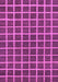 Machine Washable Checkered Purple Modern Area Rugs, wshabs1381pur