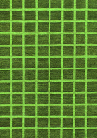 Checkered Green Modern Rug, abs1381grn