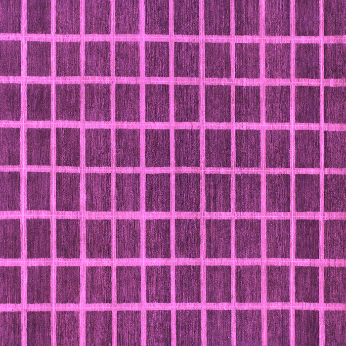 Square Machine Washable Checkered Purple Modern Area Rugs, wshabs1381pur