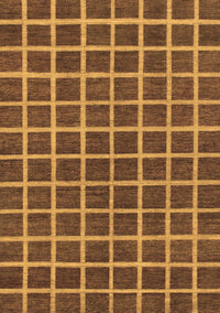 Checkered Brown Modern Rug, abs1381brn