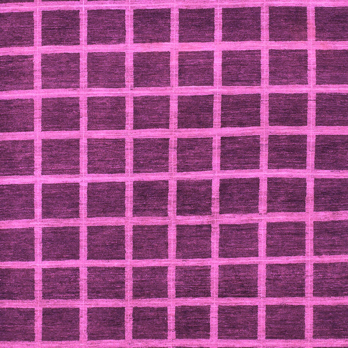 Machine Washable Checkered Purple Modern Area Rugs, wshabs1382pur