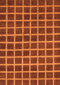 Checkered Orange Modern Rug, abs1382org