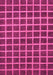 Machine Washable Checkered Pink Modern Rug, wshabs1382pnk