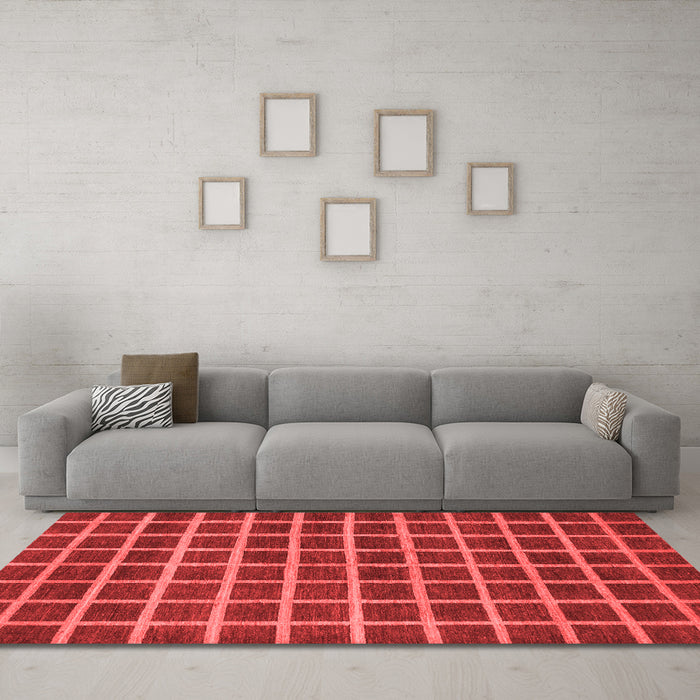 Modern Red Washable Rugs
