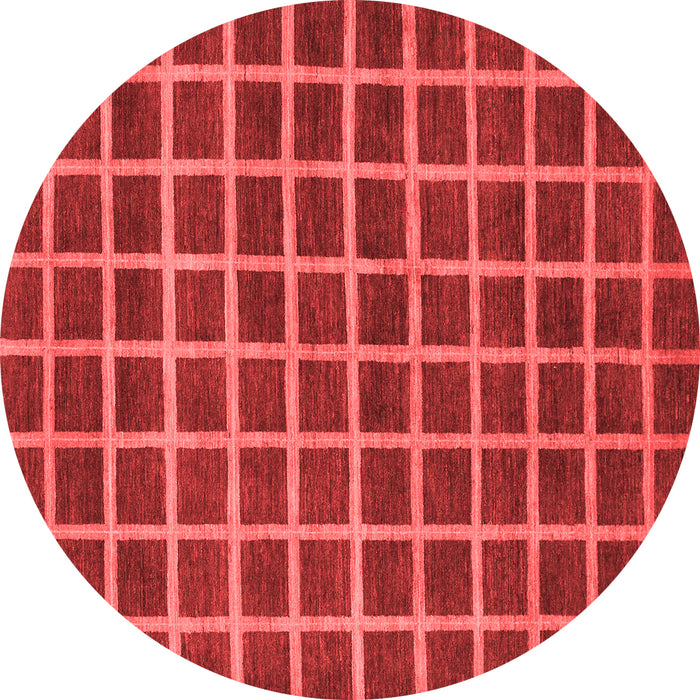 Checkered Red Modern Rug, abs1382red